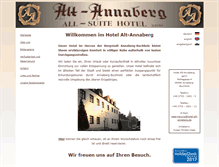 Tablet Screenshot of hotel-alt-annaberg.de